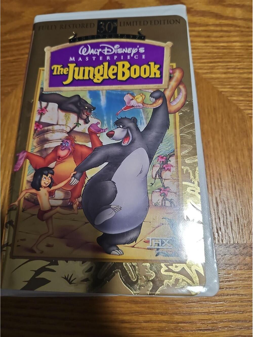 The Jungle Book VHS Disney Masterpiece Clamshell Acceptable-G *Buy 2 Get 1 Free*
